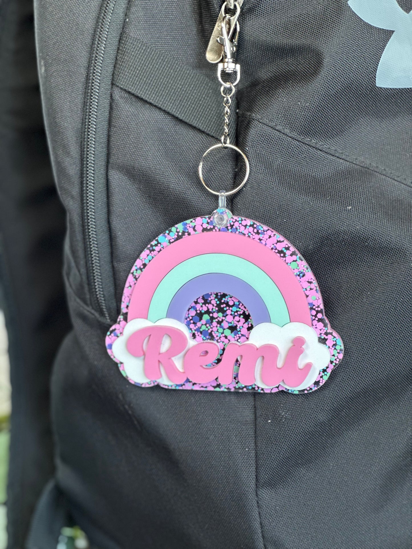 Rainbow Backpack Tag 🌈