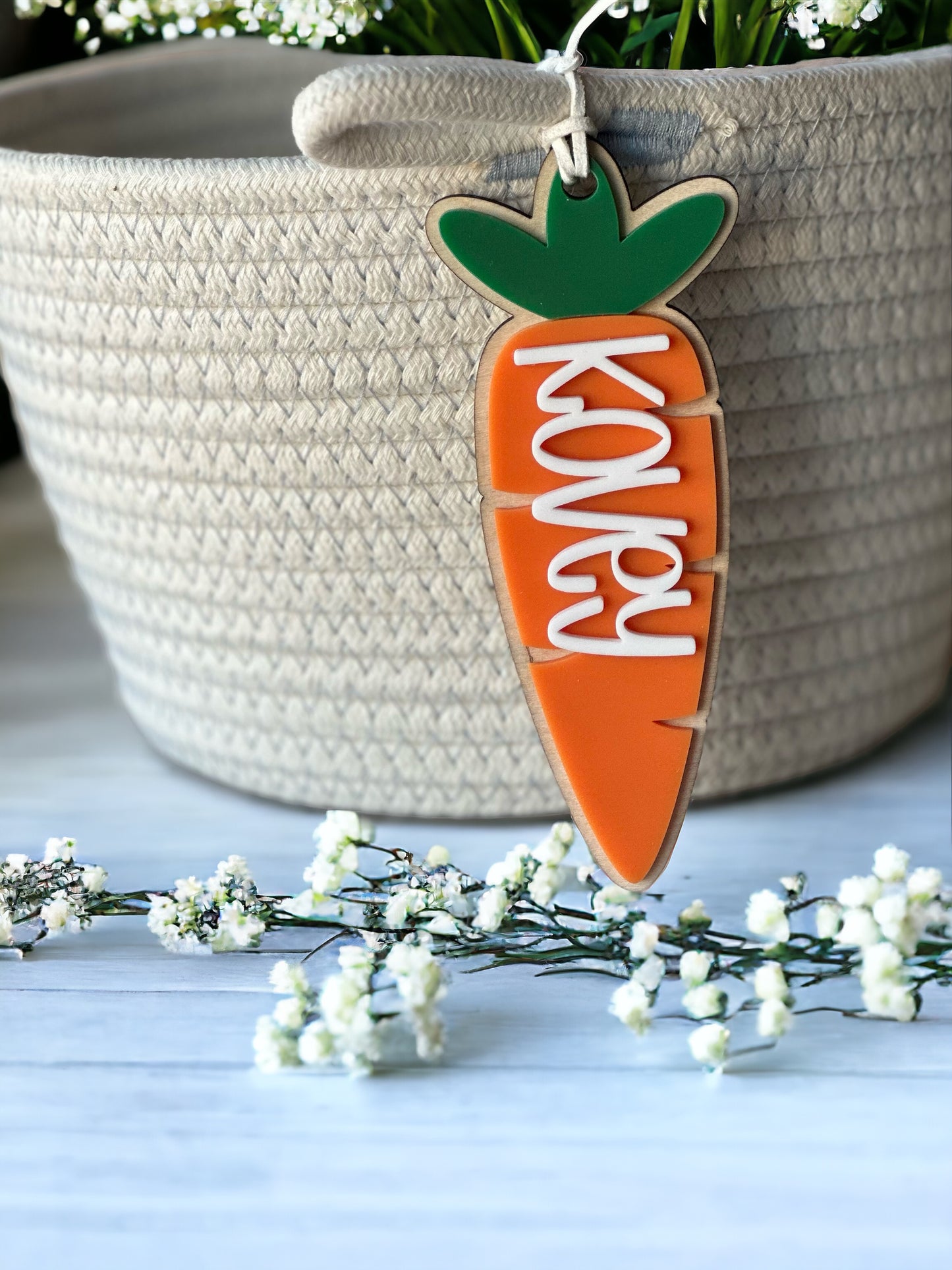 Carrot Basket Tag