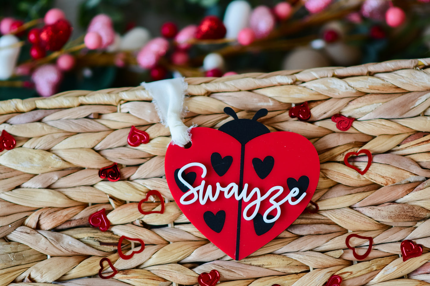 Lady Bug Valentine Tagš