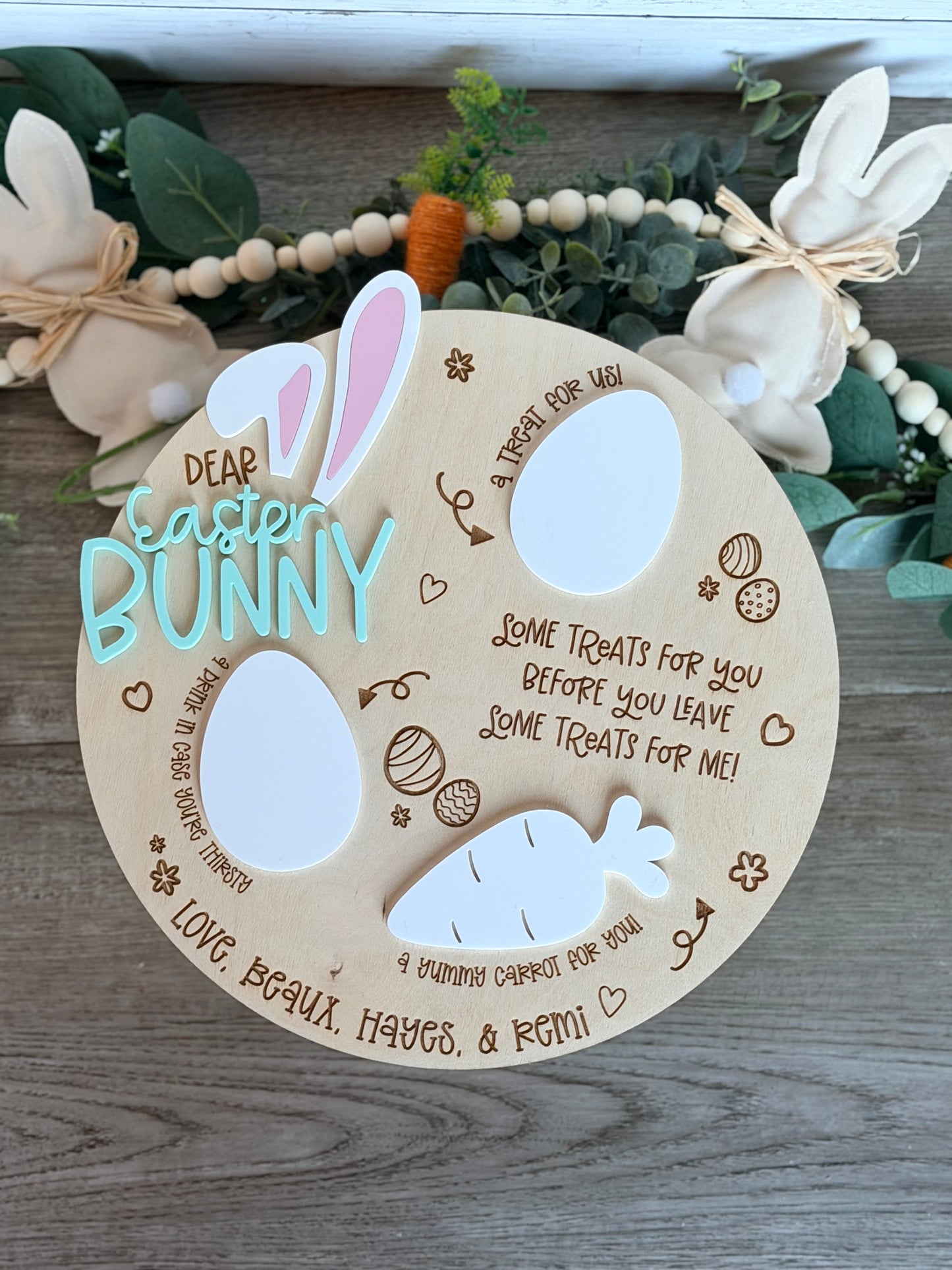 Easter Bunny Treat Tray