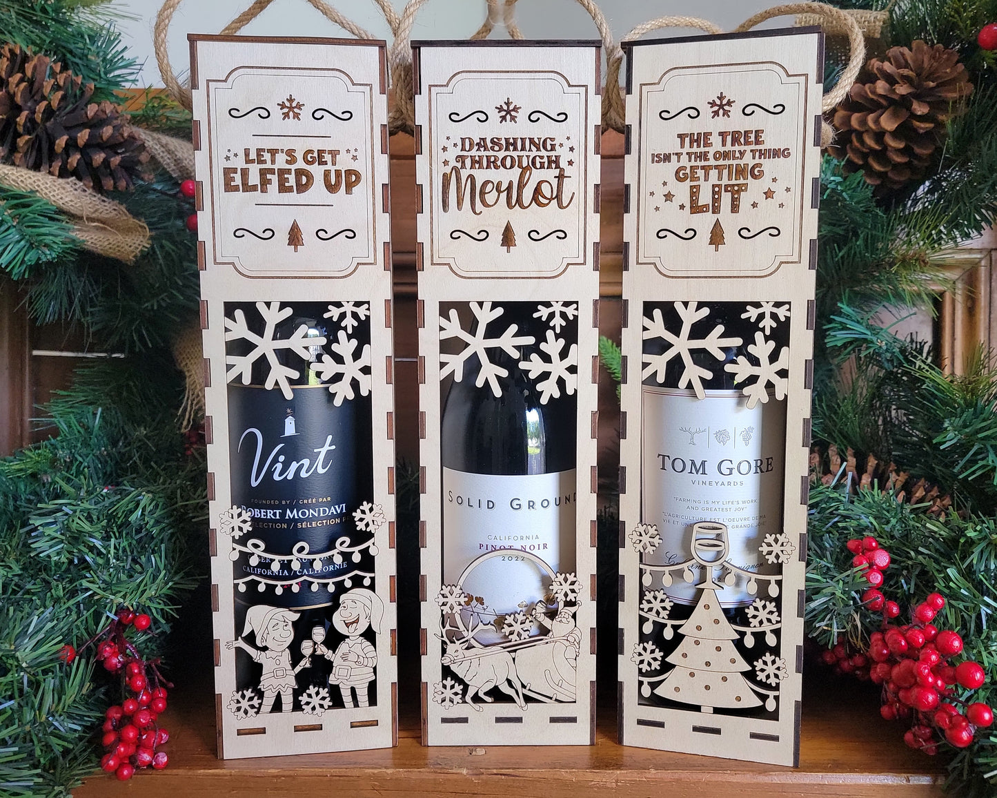 Christmas Wine Box