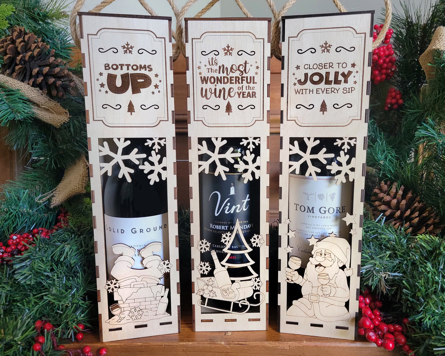 Christmas Wine Box