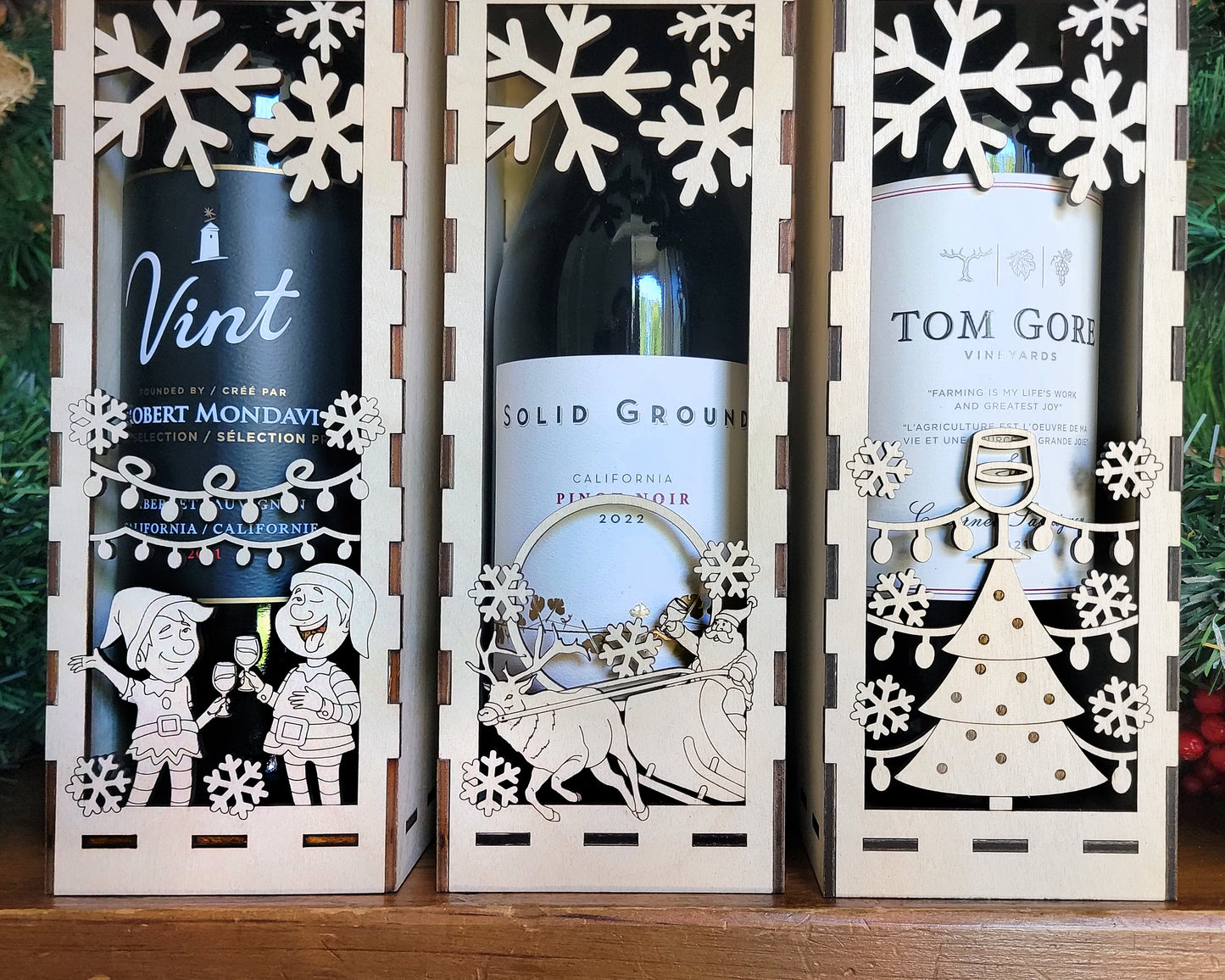 Christmas Wine Box