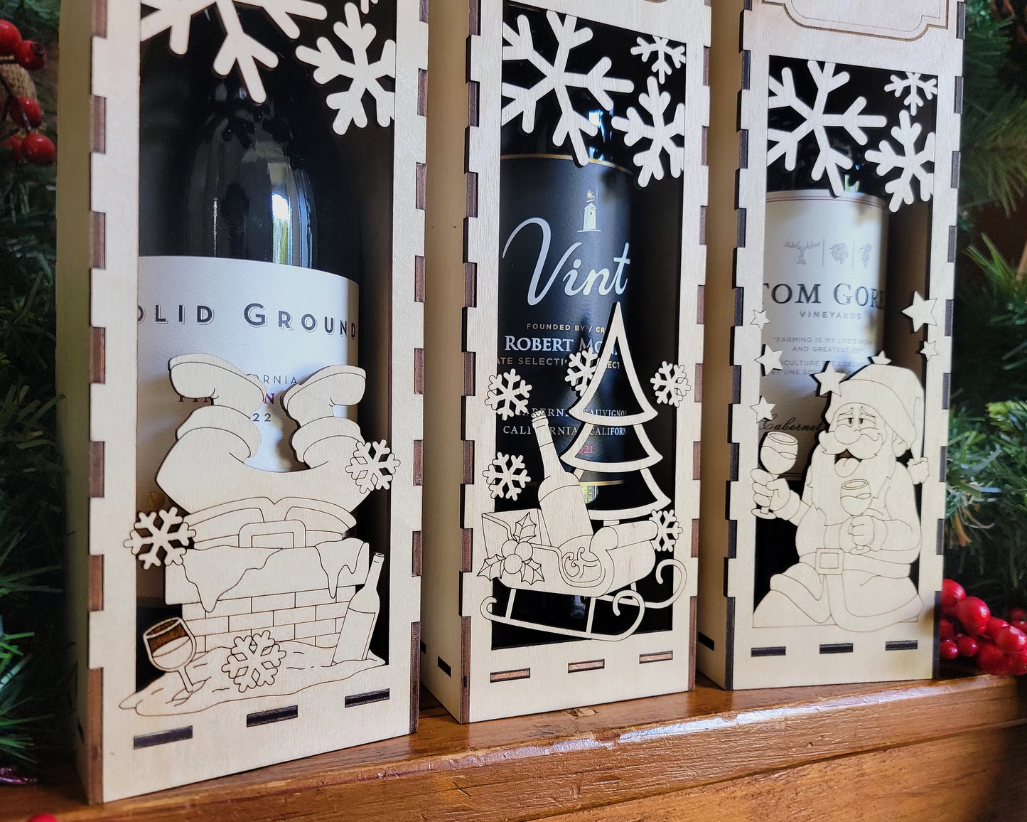 Christmas Wine Box