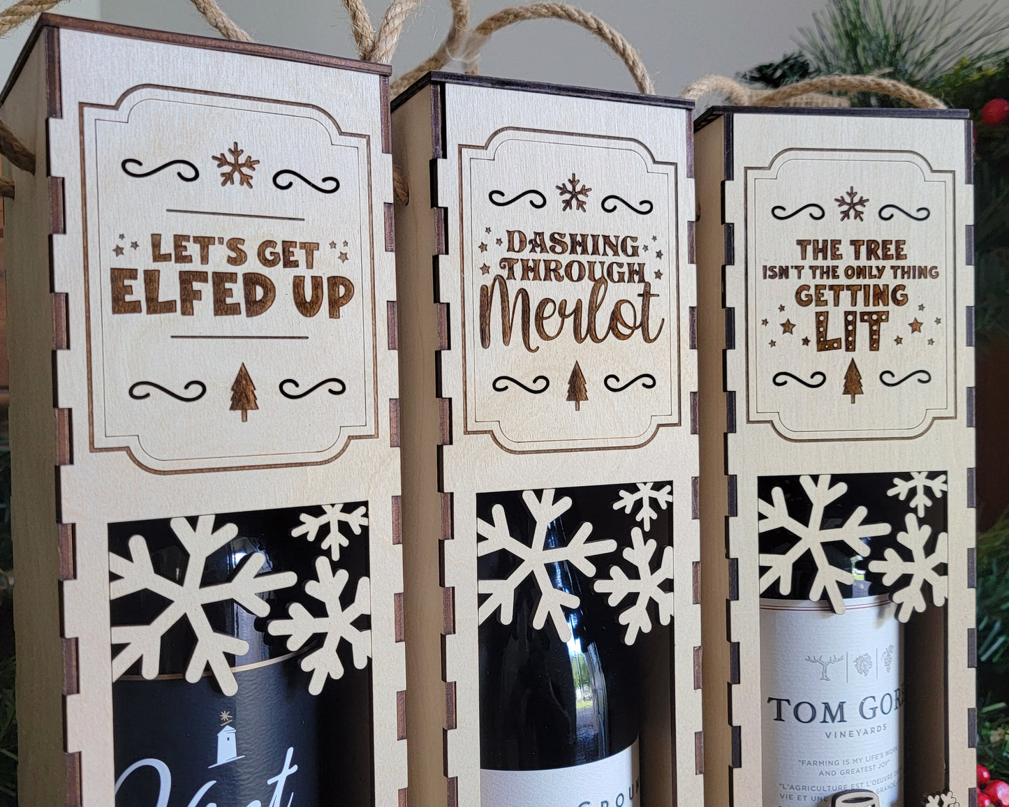 Christmas Wine Box