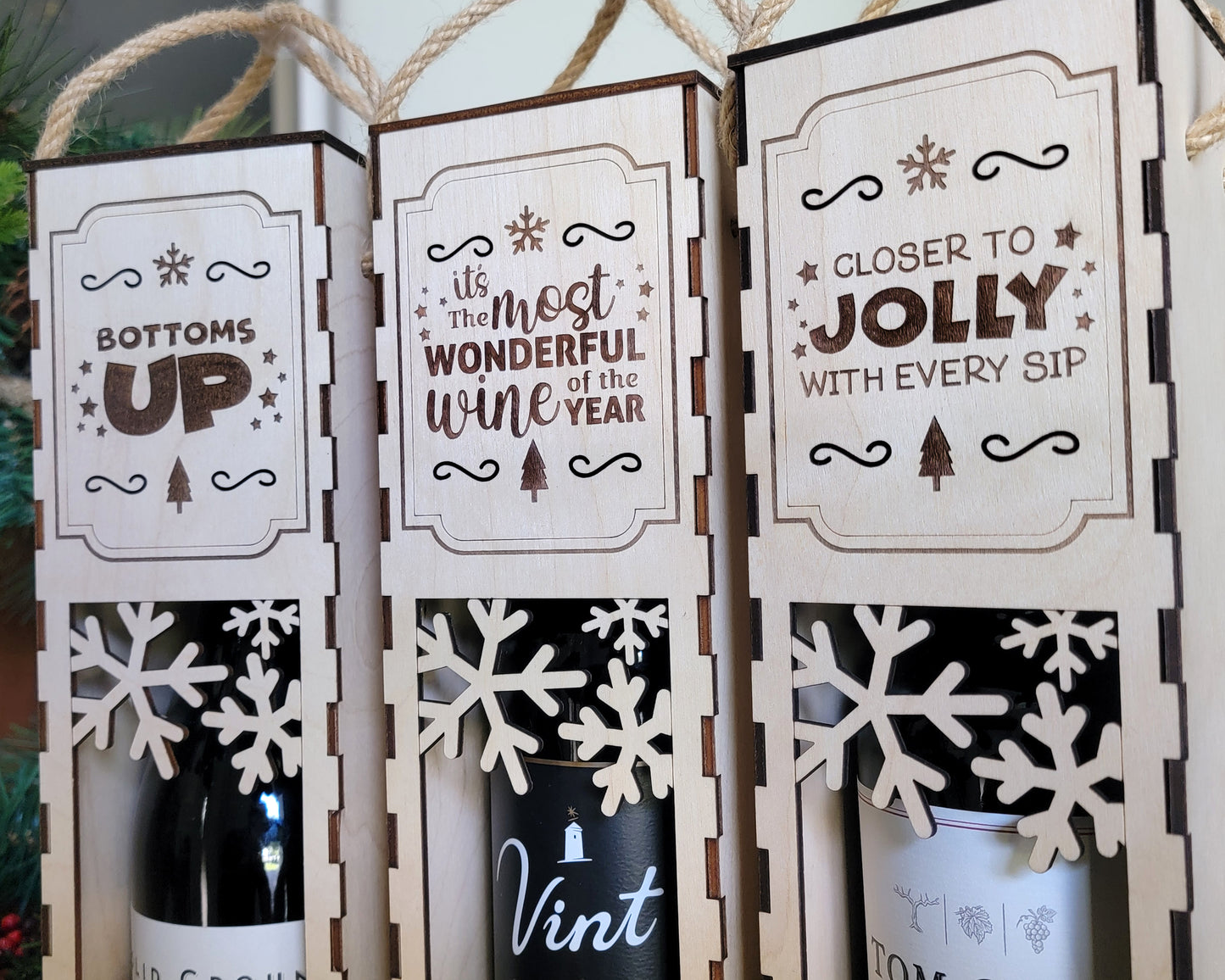 Christmas Wine Box