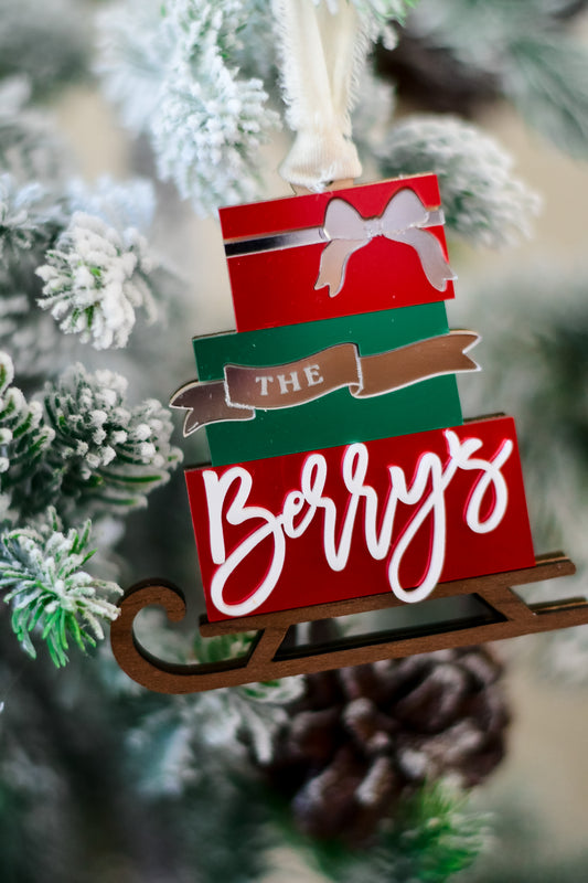 Personalized Sleigh 🛷