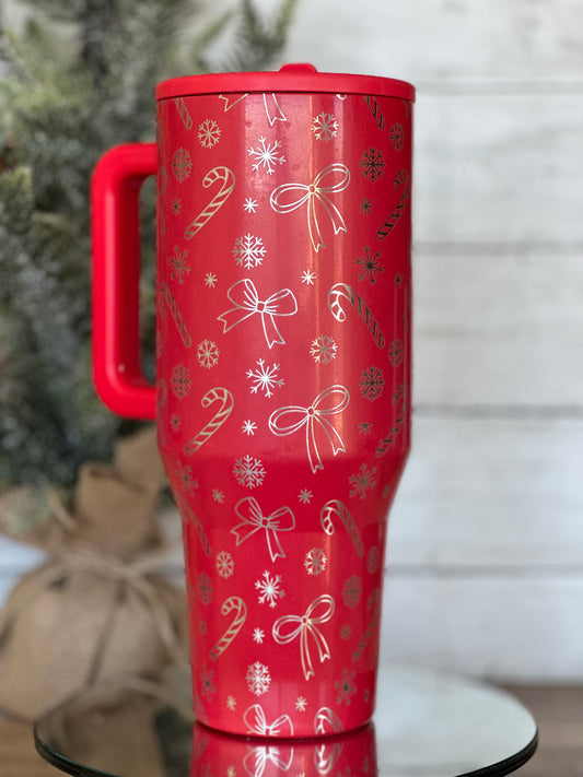 Candy Cane Bows 40oz