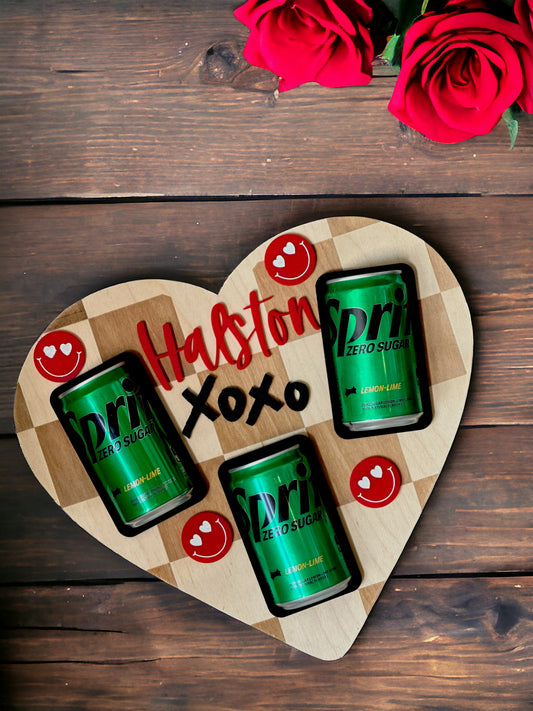 Valentines Soda Holder