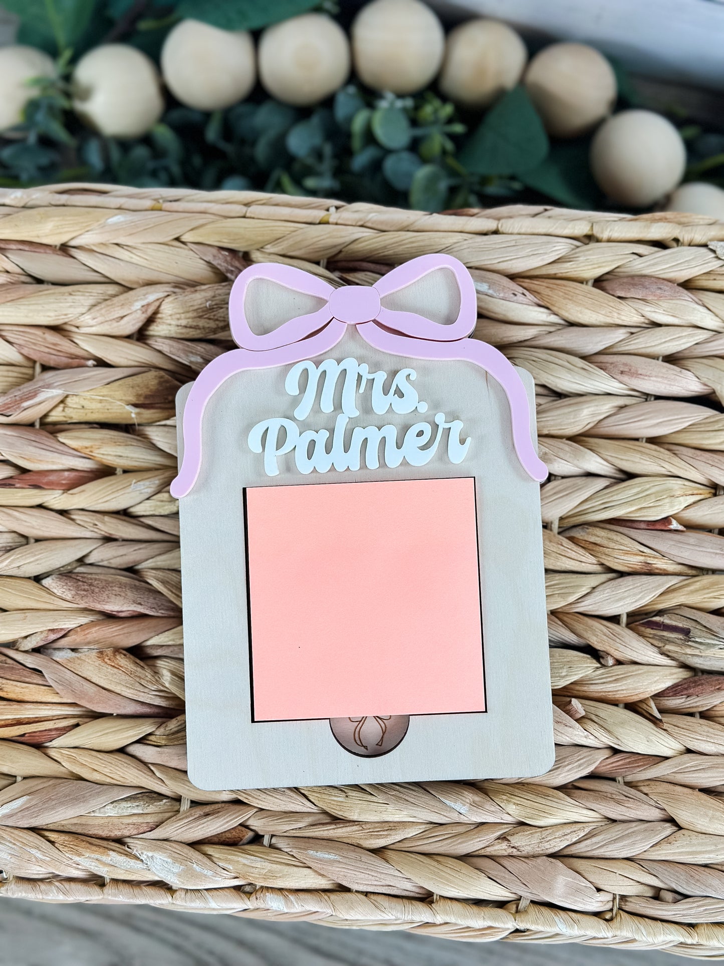 Bow🎀 Note Pad Holder