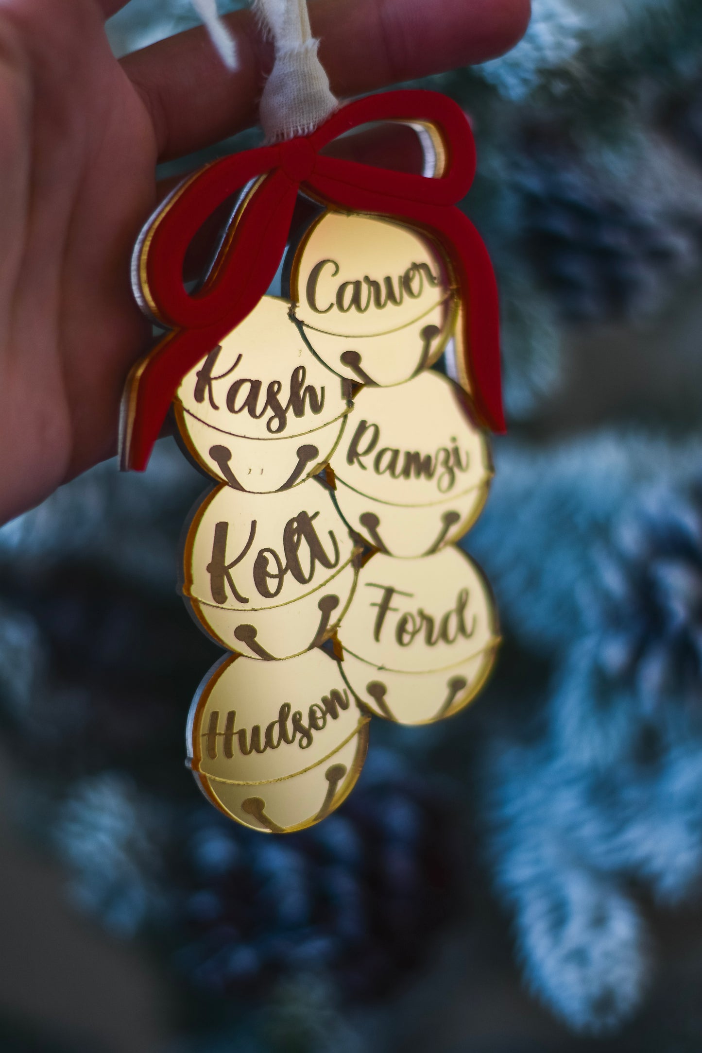Christmas Bell Family Ornament