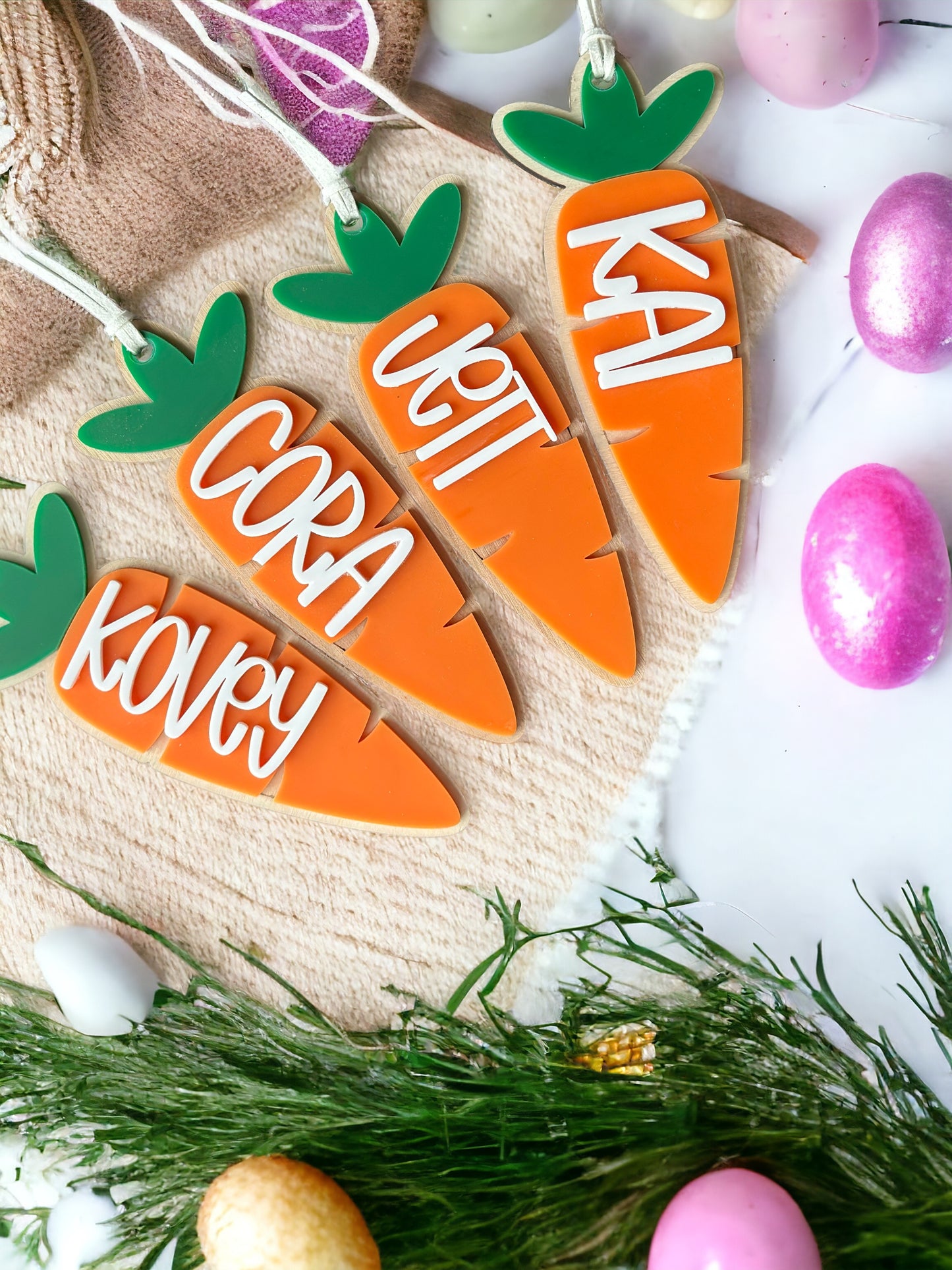 Carrot Basket Tag