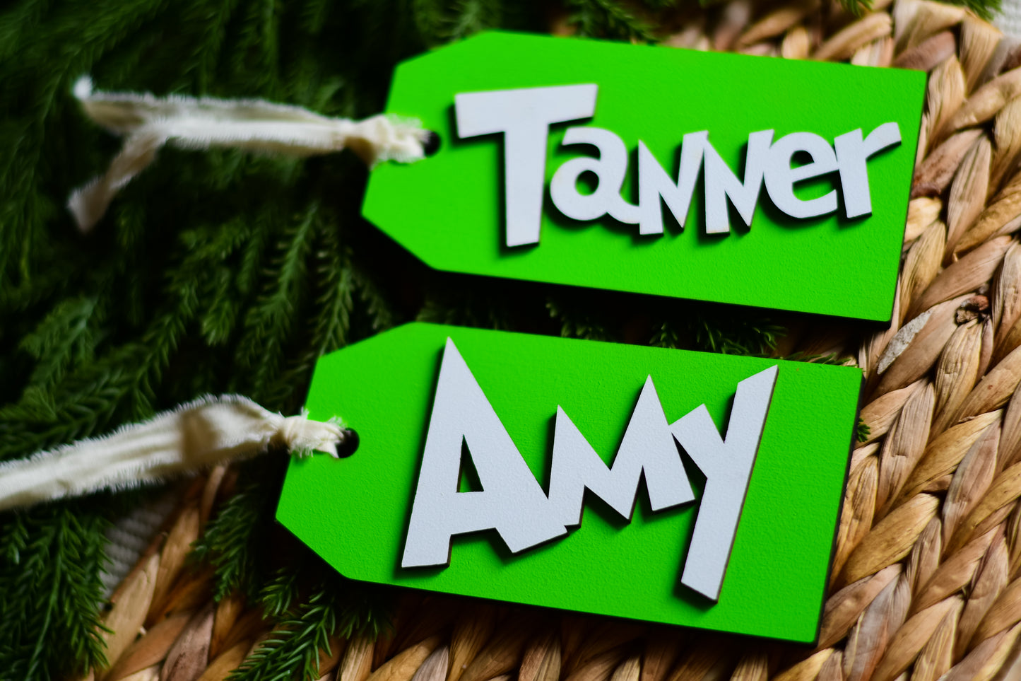 Grinch Inspired Stocking Tag