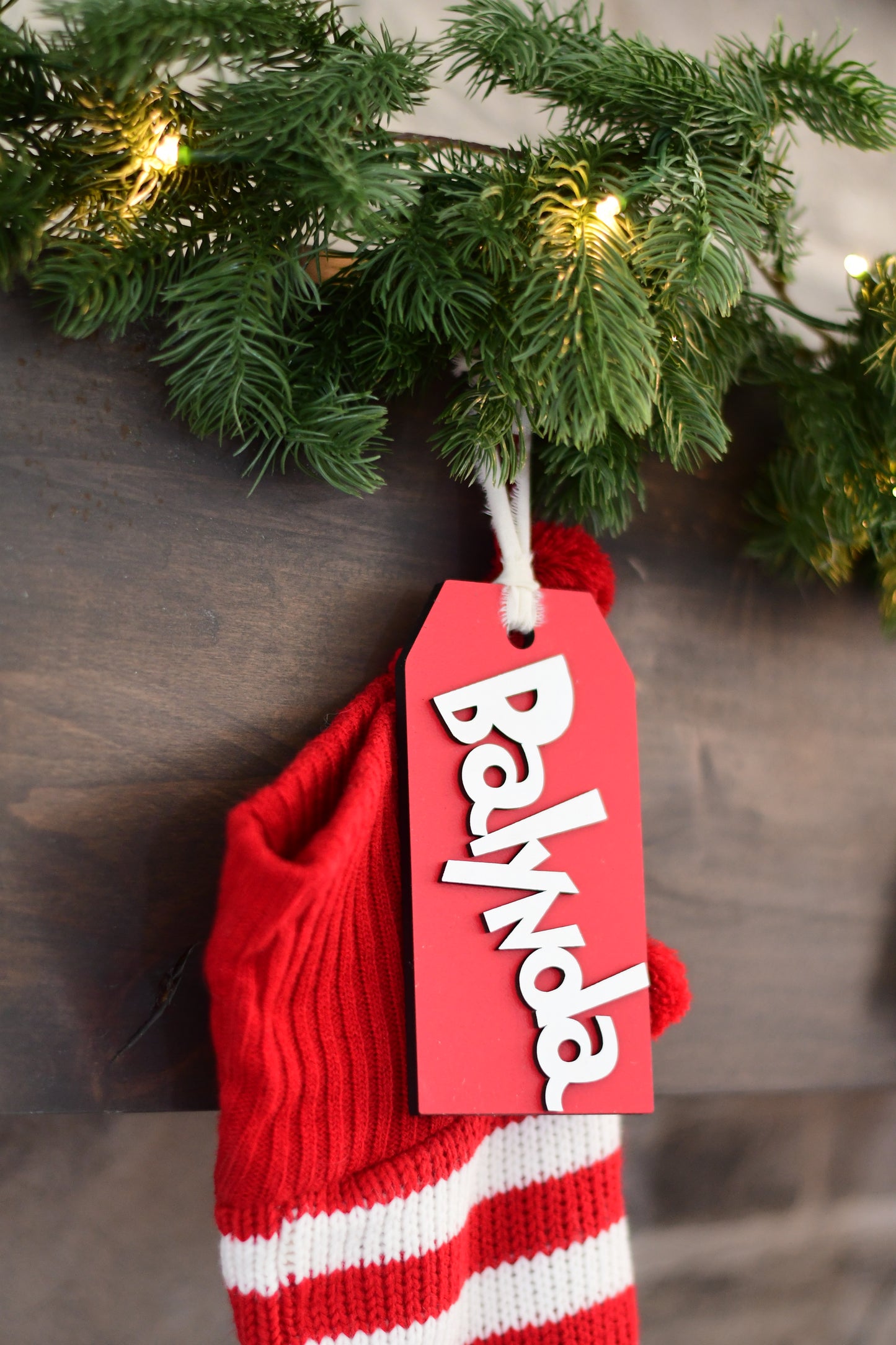 Grinch Inspired Stocking Tag