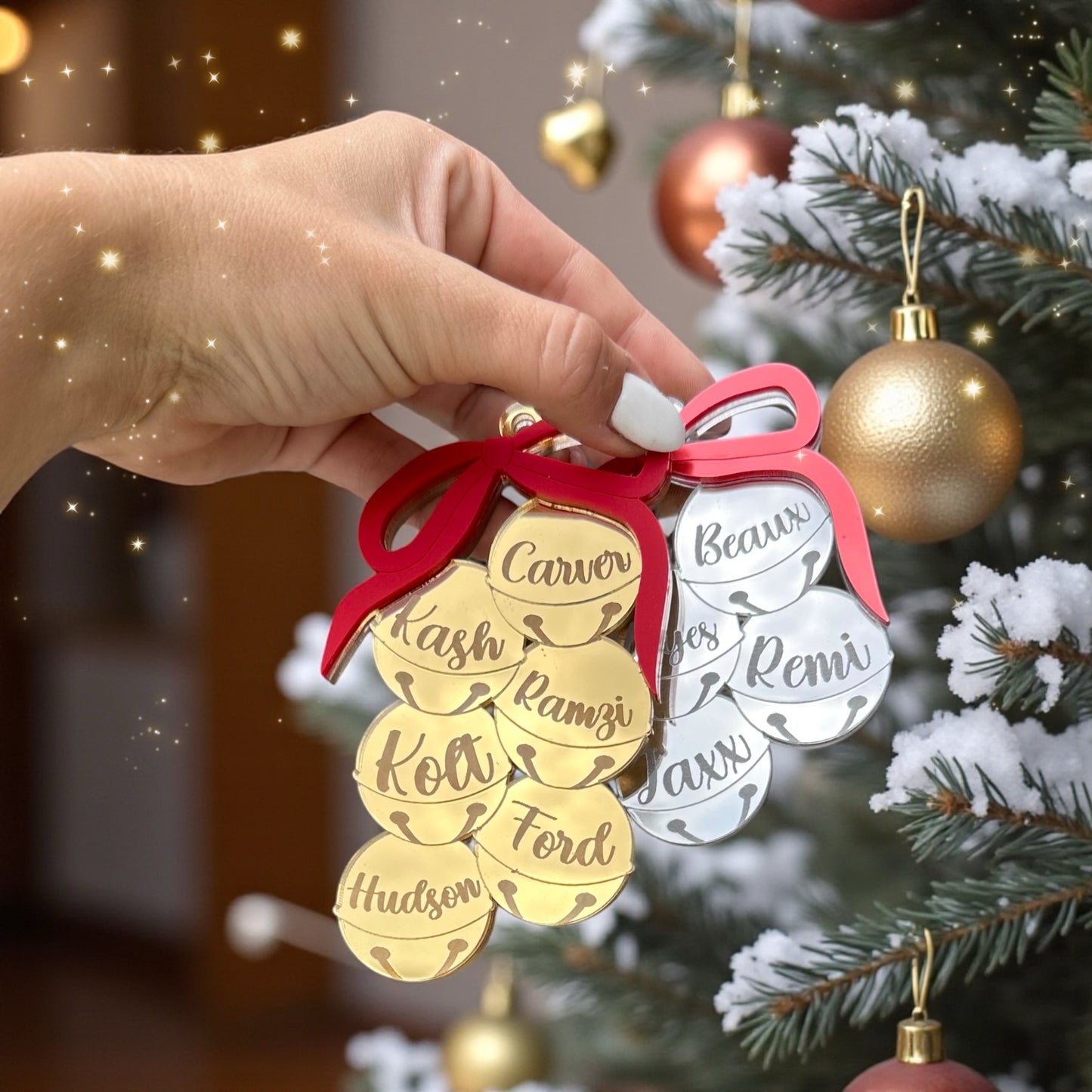 Christmas Bell Family Ornament