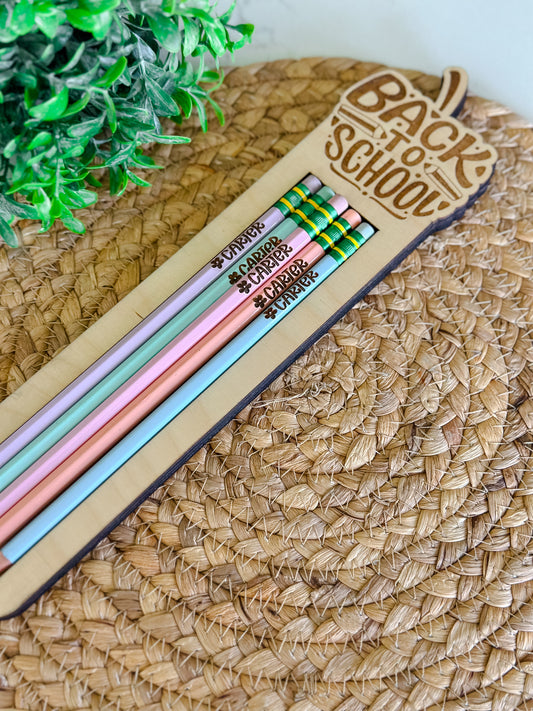 Pastel Name Pencils