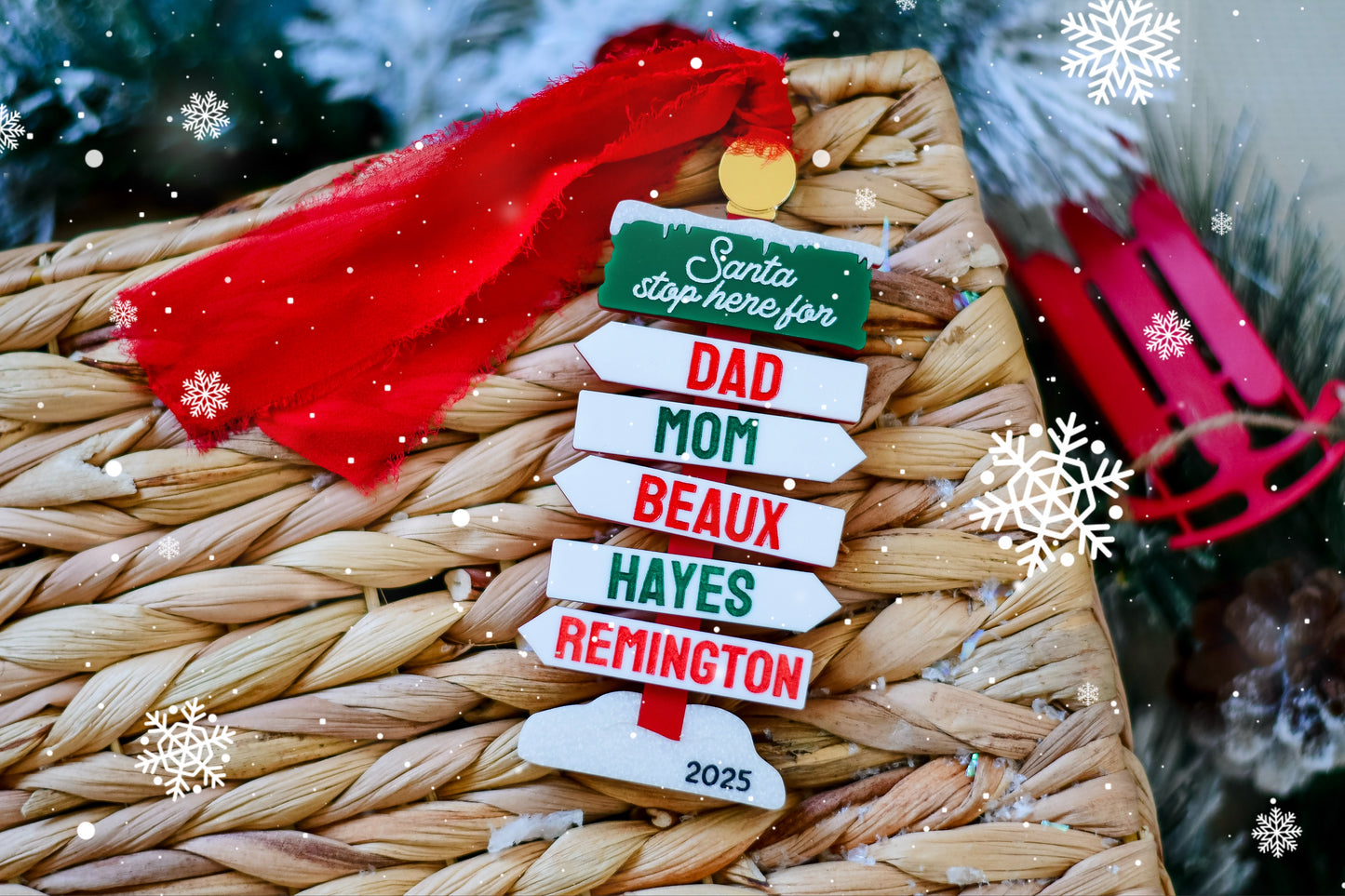 North Pole Family Ornament ❄️