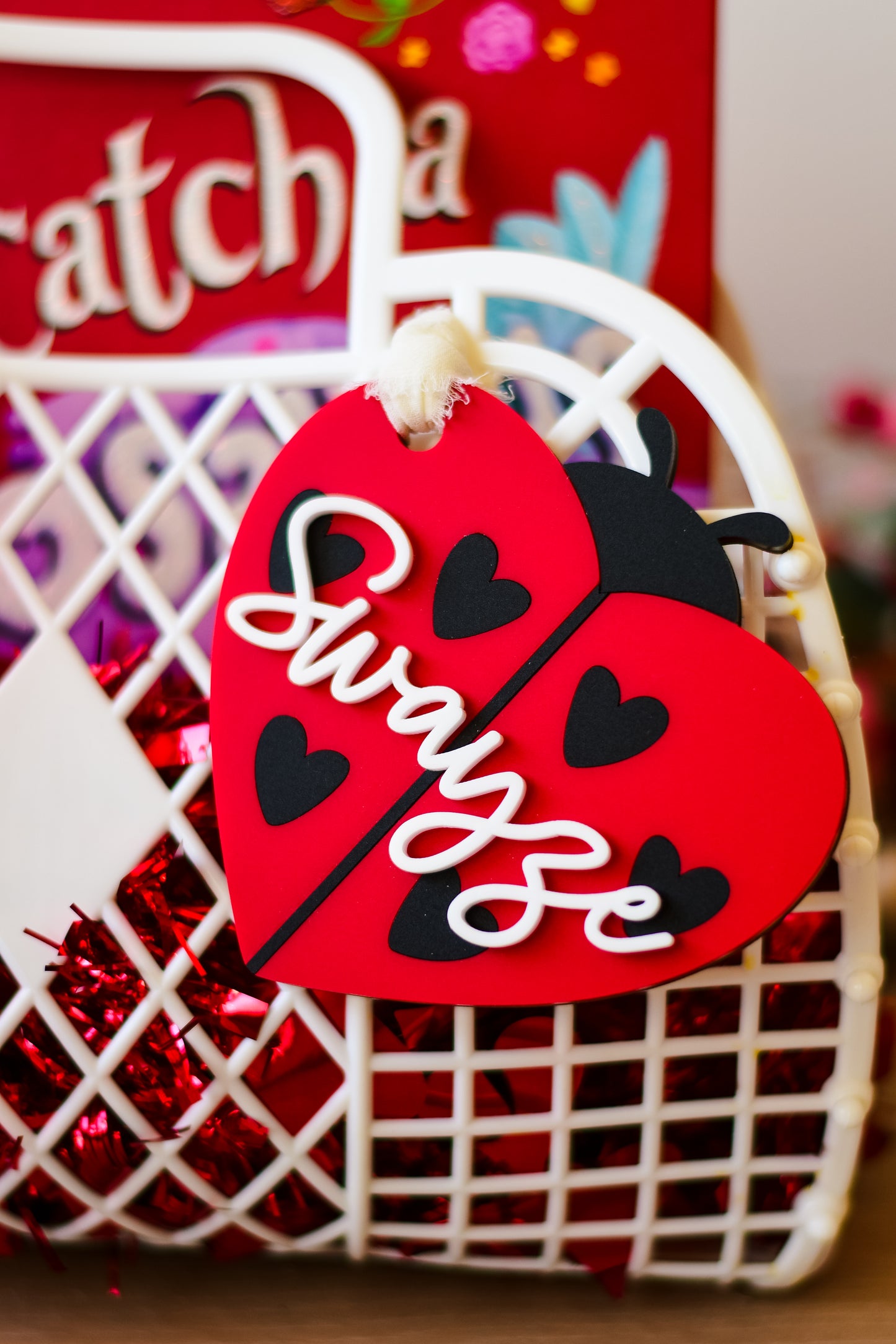 Lady Bug Valentine Tag🐞