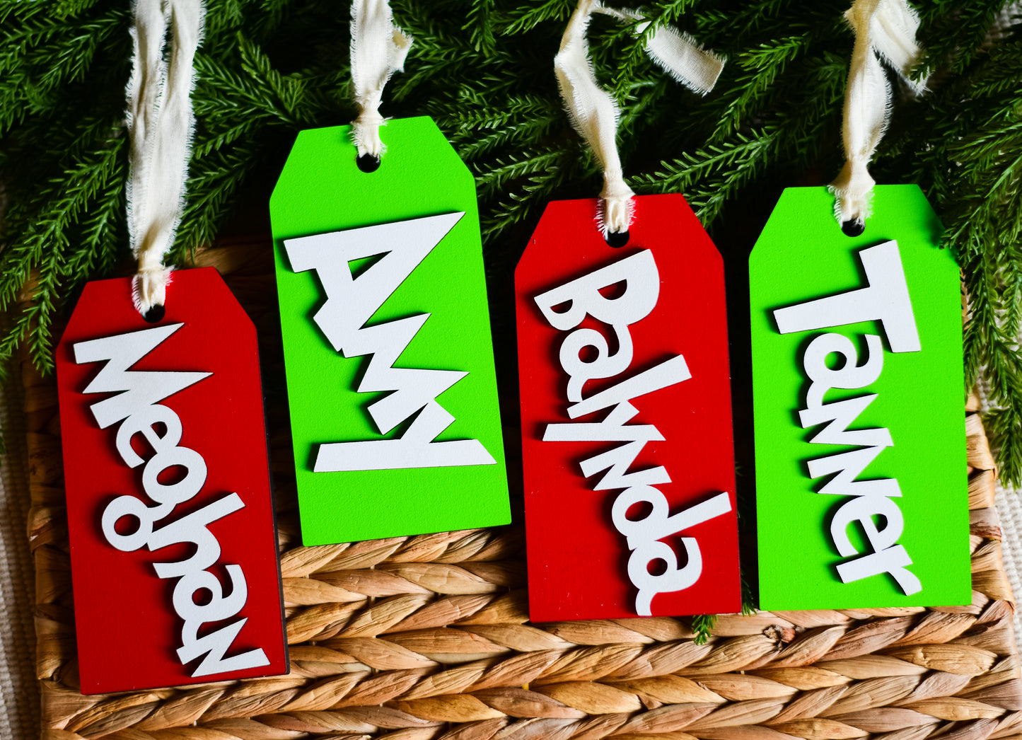 Grinch Inspired Stocking Tag