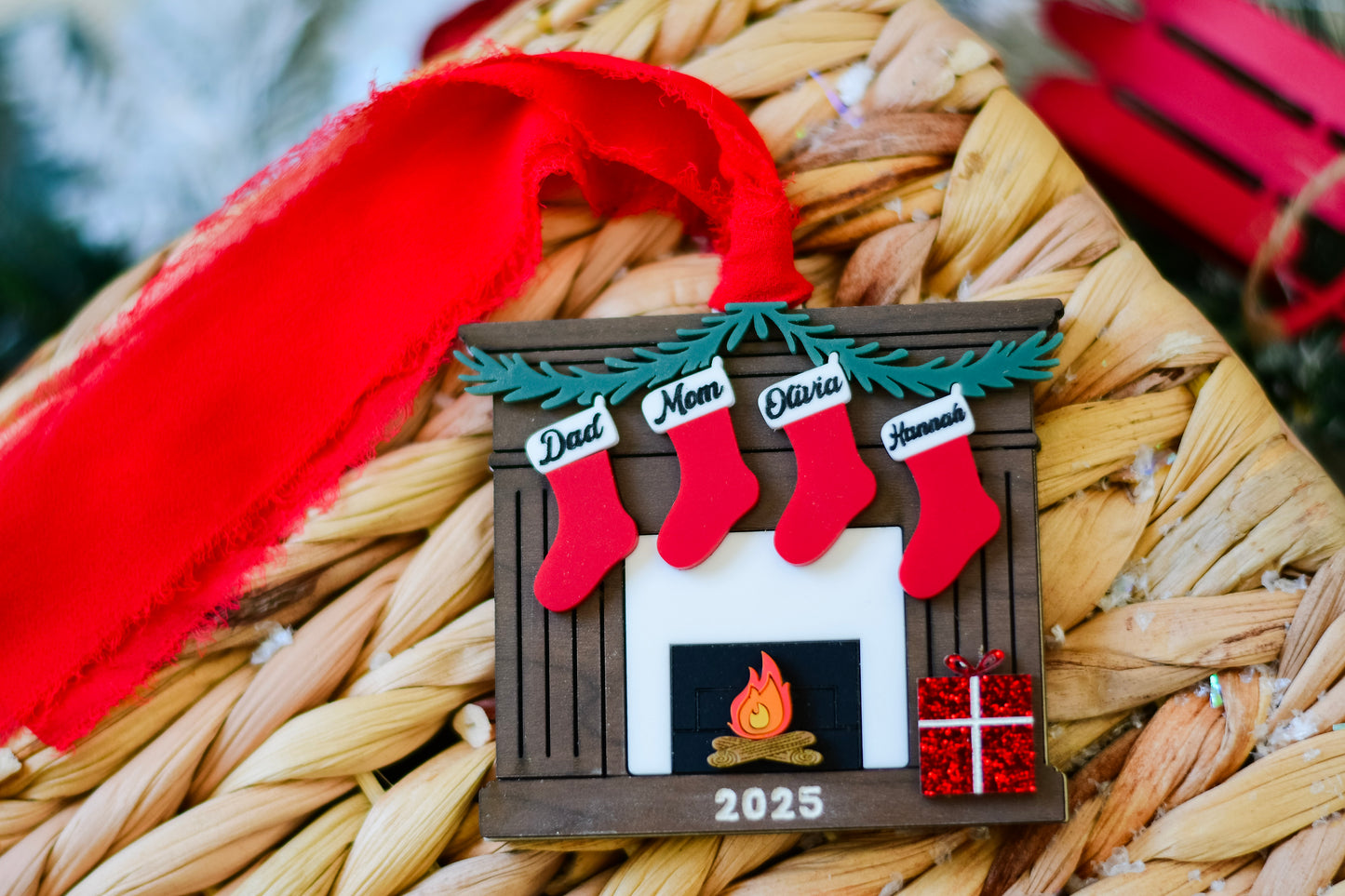 Cozy Fireplace Ornament