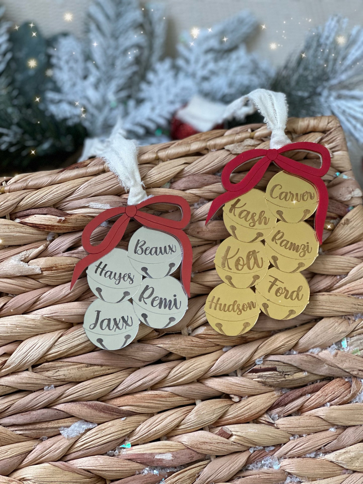 Christmas Bell Family Ornament