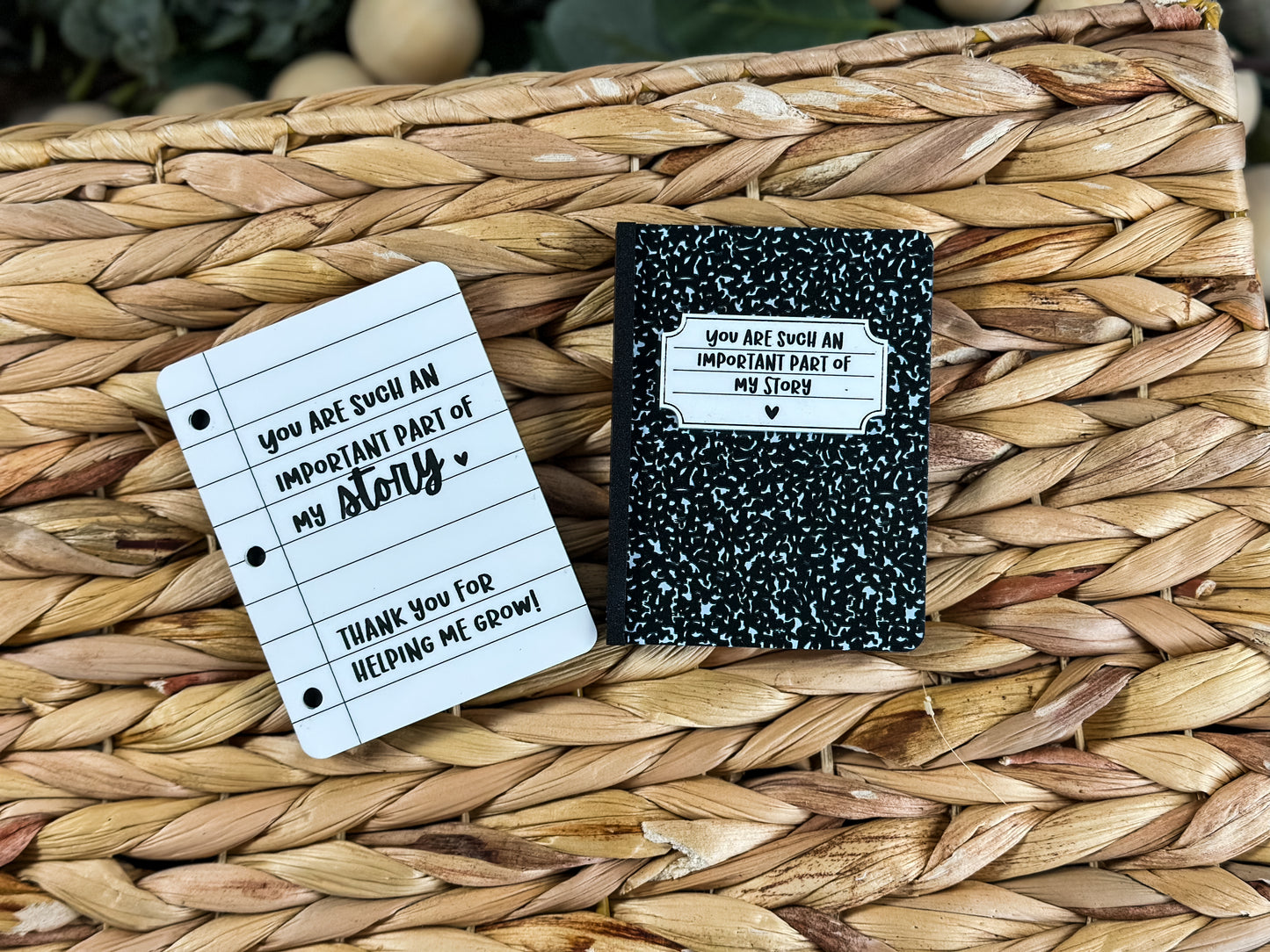 Notebook Gift Card Holder