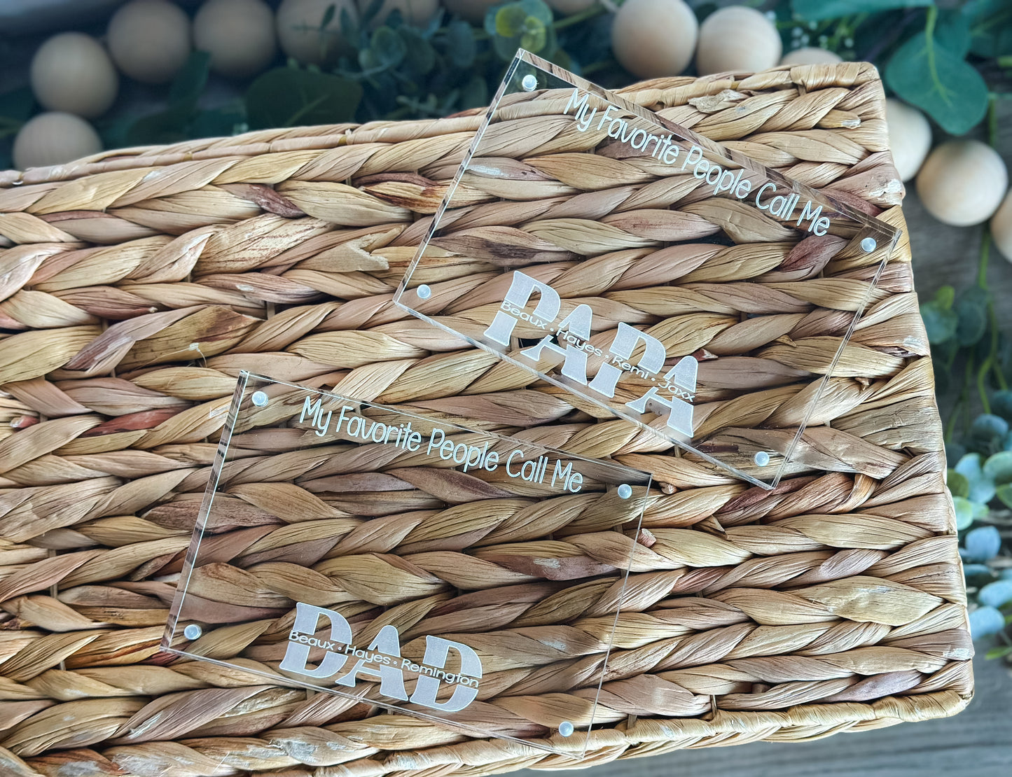 “My favorite People” Acrylic Frame