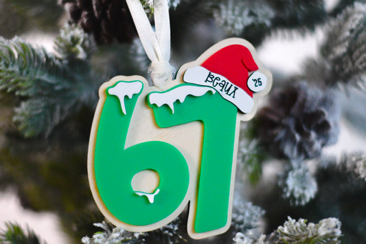 Personalized 67 Ornament
