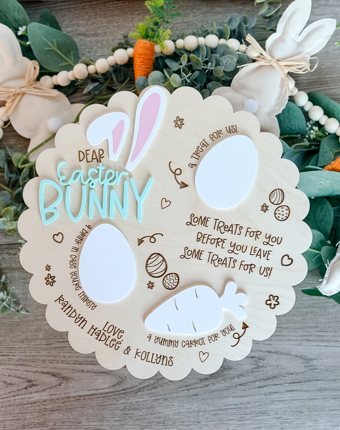 Easter Bunny Treat Tray