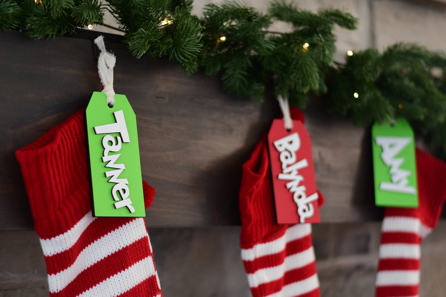 Grinch Inspired Stocking Tag