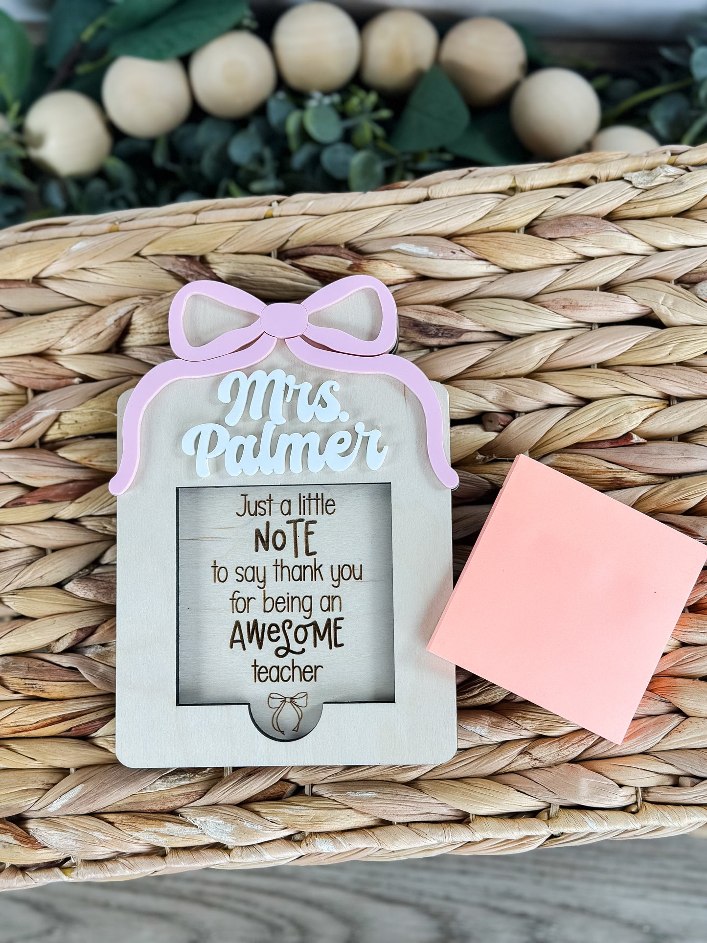 Bow🎀 Note Pad Holder