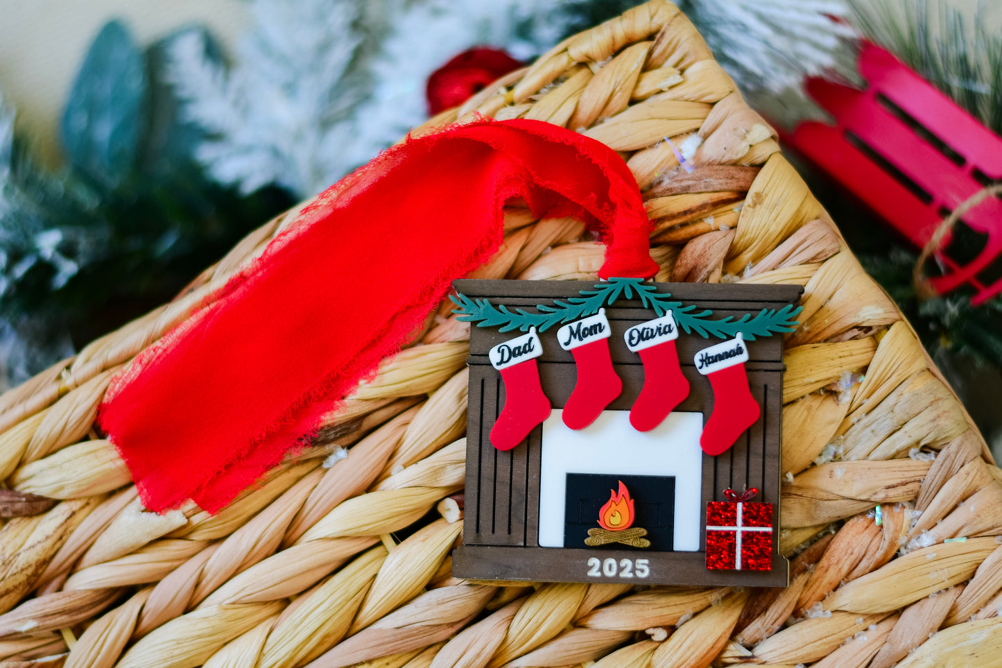 Cozy Fireplace Ornament