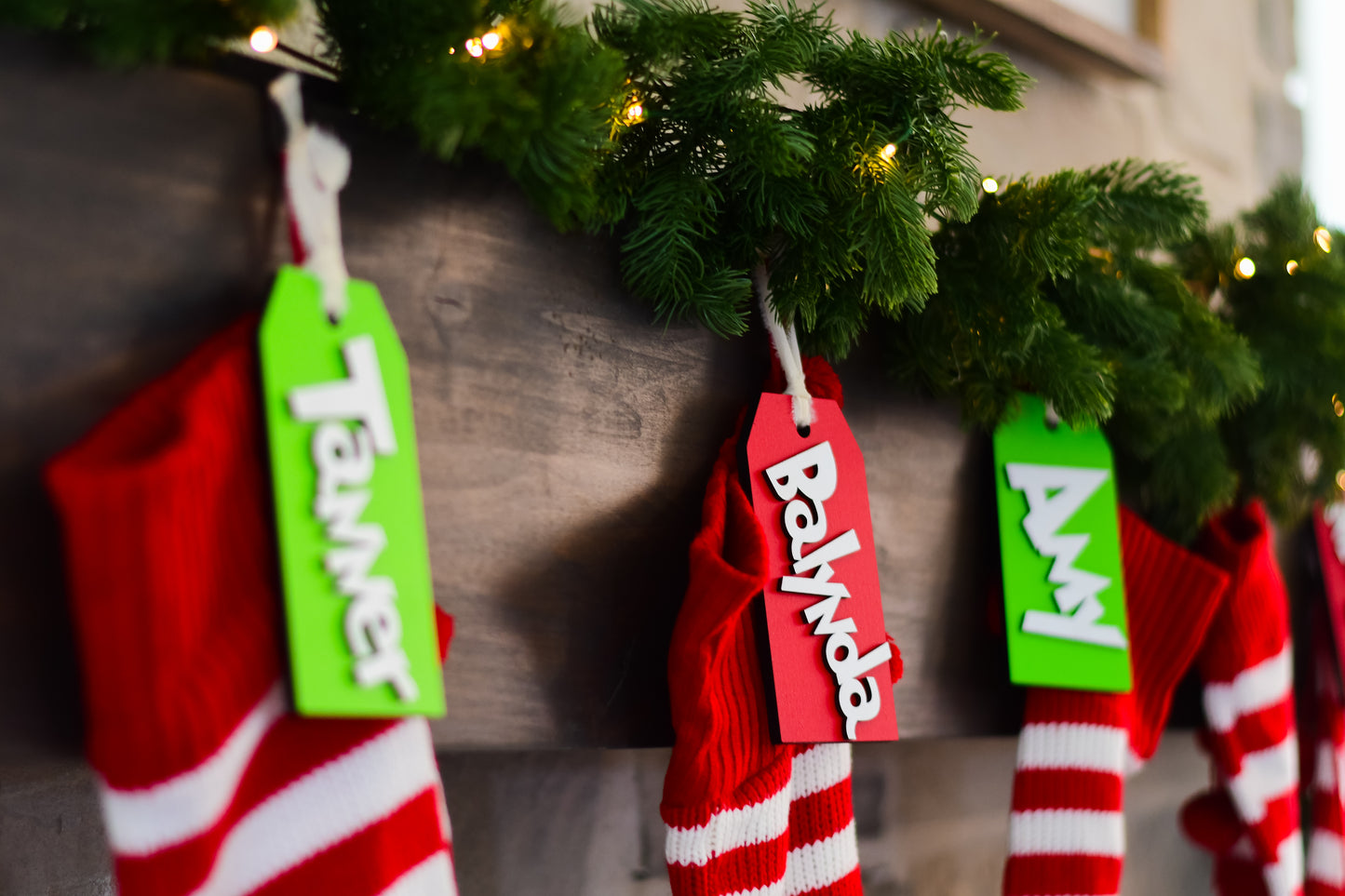 Grinch Inspired Stocking Tag