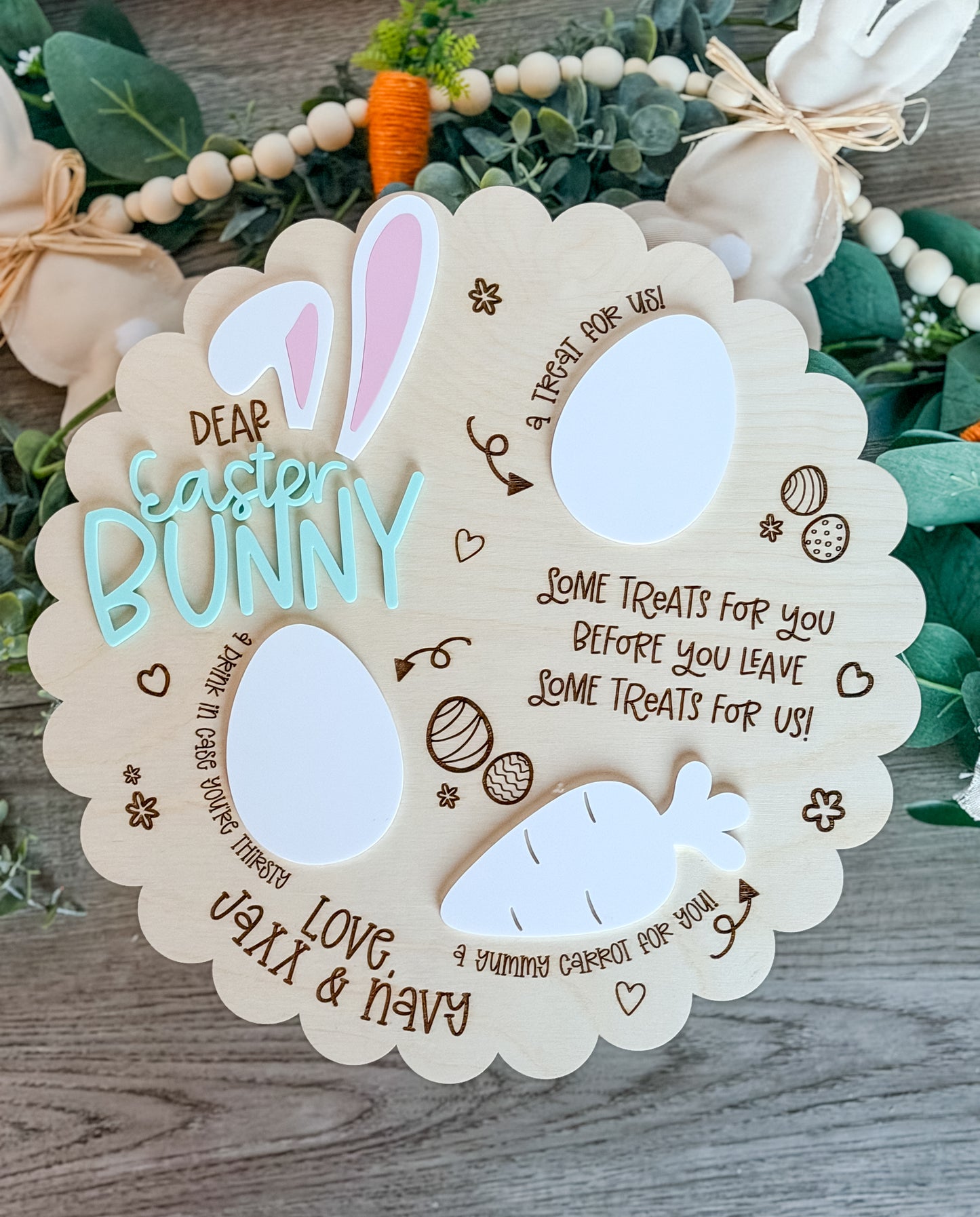 Easter Bunny Treat Tray