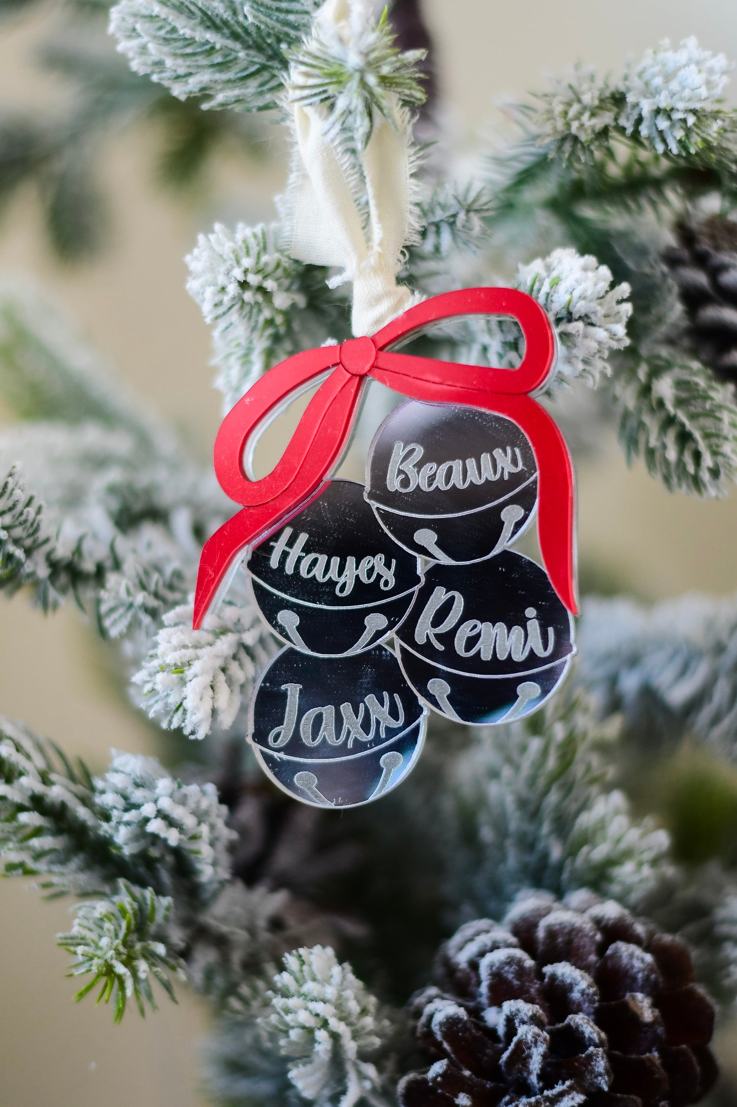 Christmas Bell Family Ornament