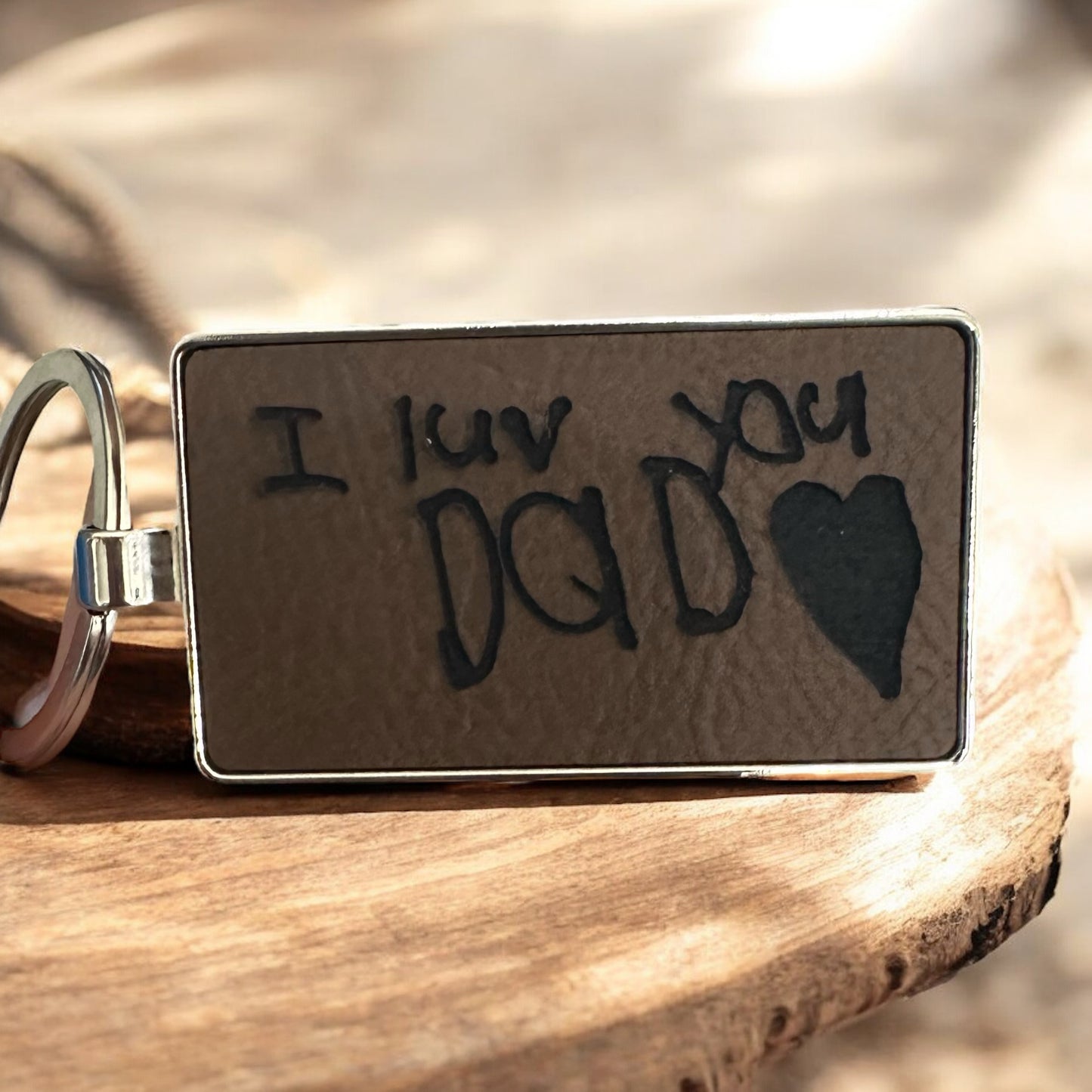 Leatherette Keychain