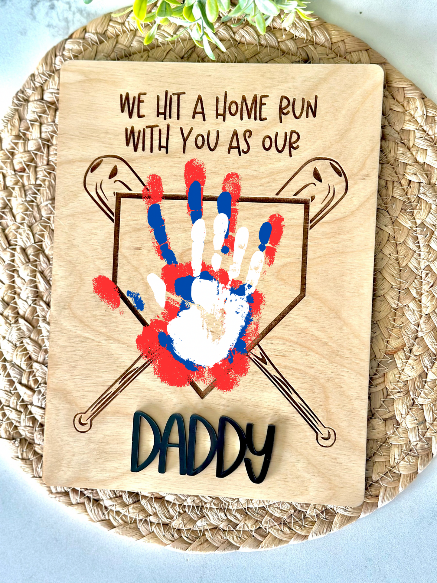 Home Run Hand Print